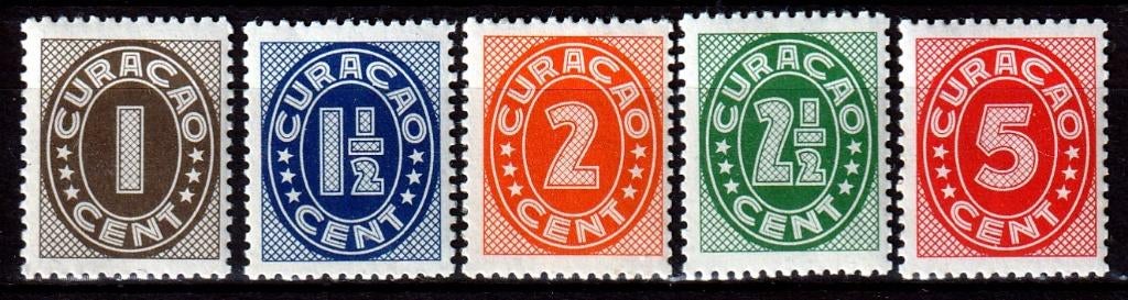 Curaçao NVPH 153/7 postfris, Ophalen of Verzenden, Postfris