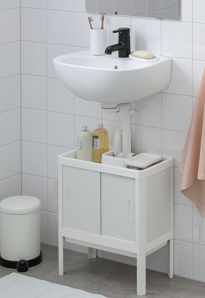 Wastafelkast/badkamermeubel wit, Huis en Inrichting, Badkamer | Badkamermeubels, Ophalen, Minder dan 50 cm, Zo goed als nieuw