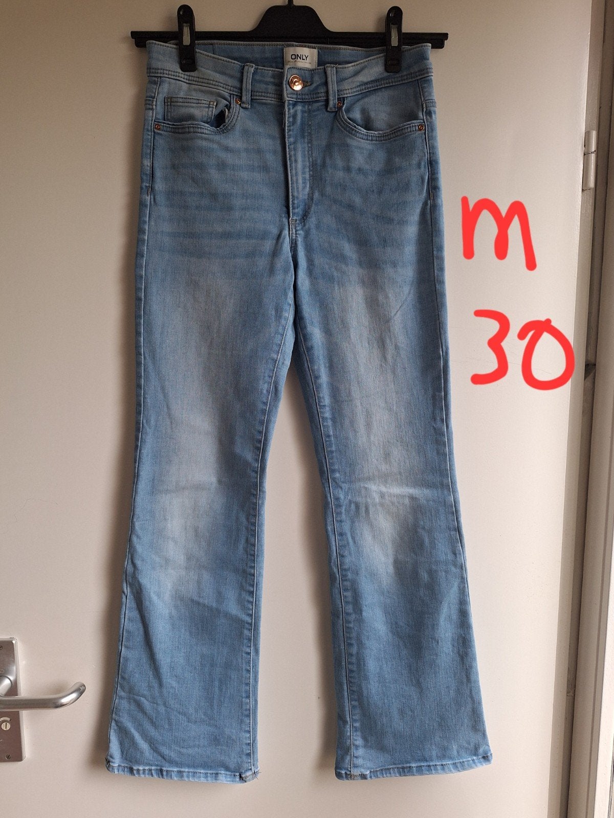 Only flared jeans mt M 28/30, Blauw, Ophalen of Verzenden, W28 - W29 (confectie 36), Only.