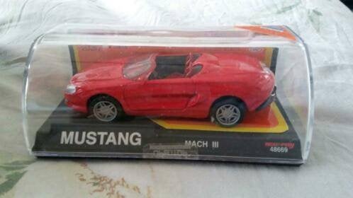 modelauto ford mustang schaal 1:43 ROOD, Ophalen of Verzenden, Nieuw, Auto, Overige merken