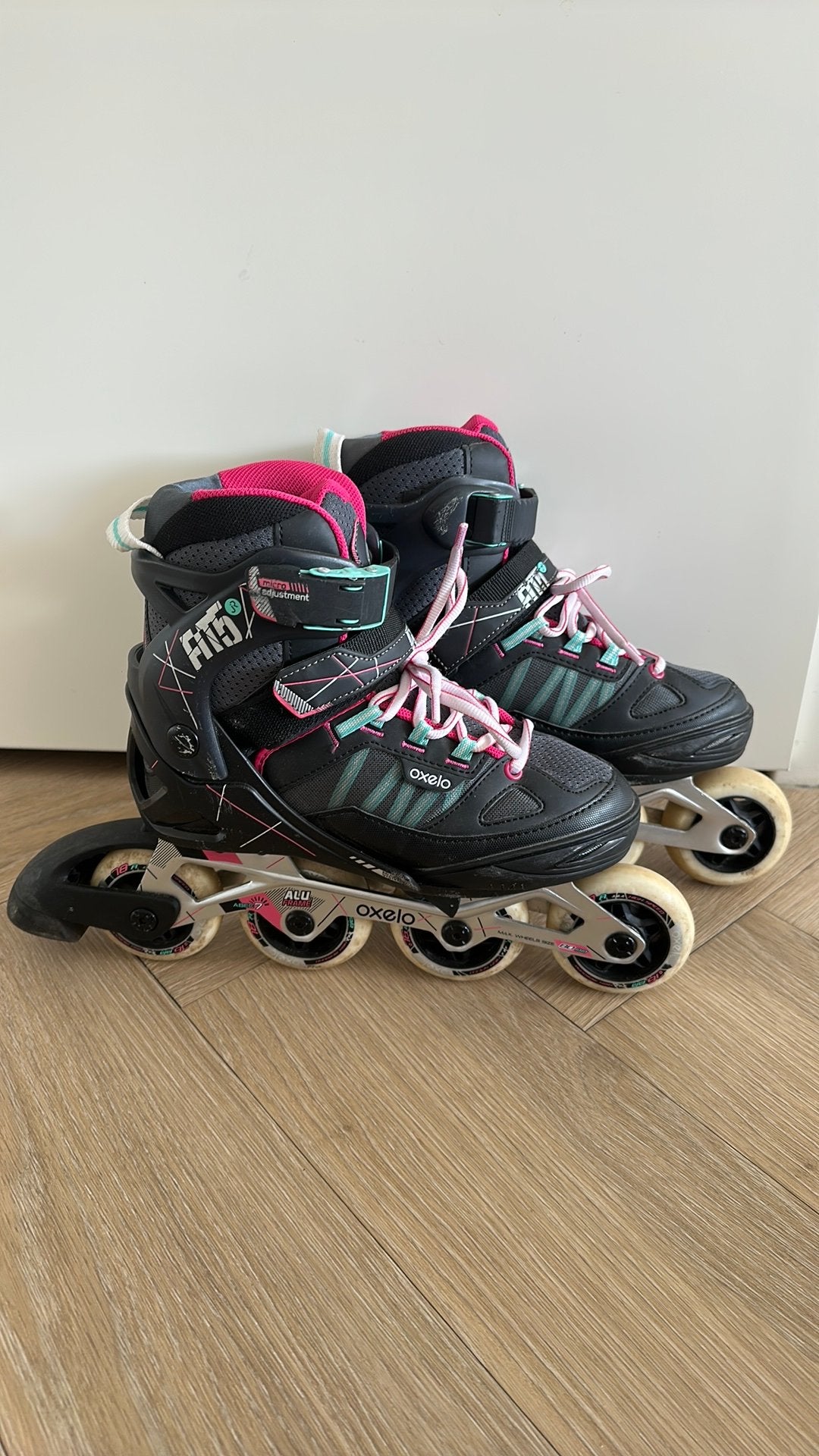 Decathlon Oxelo FIT5 junior skeelers maat 35-38, Kinderen, Inline skates 4 wielen, Ophalen, Overige merken
