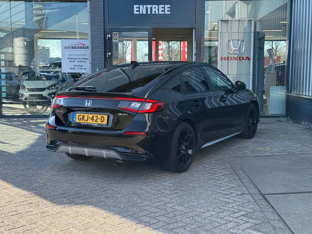 HONDA Civic 2.0 HYBRID 184PK Automaat Sport | Clima | Carpla, Auto's, 12 maanden, Gebruikt, Leder en Stof, Zwart