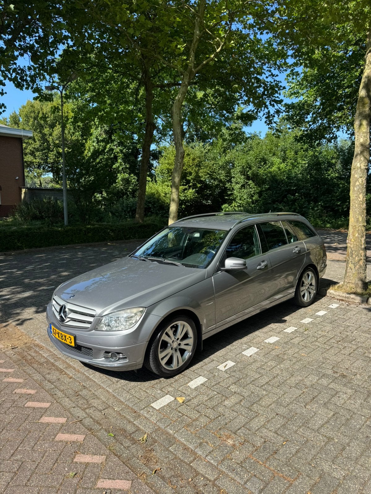 Mercedes-Benz C-Klasse 1.6 C180 Kompr. Estate AUT 2009 Grijs, Auto's, Achterwielaandrijving, 1800 kg, 1445 kg, Origineel Nederlands