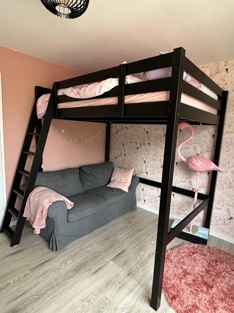 Ikea stora hoogslaper (ingekort), Huis en Inrichting, Slaapkamer | Stapelbedden en Hoogslapers, Ophalen, Gebruikt, Hoogslaper