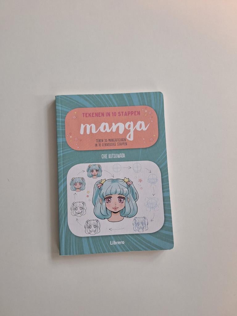 Tekenen in 10 stappen: Manga - Zo goed als nieuw, Ophalen of Verzenden, Zo goed als nieuw, Tekenen en Schilderen, Chie Kutsuwada