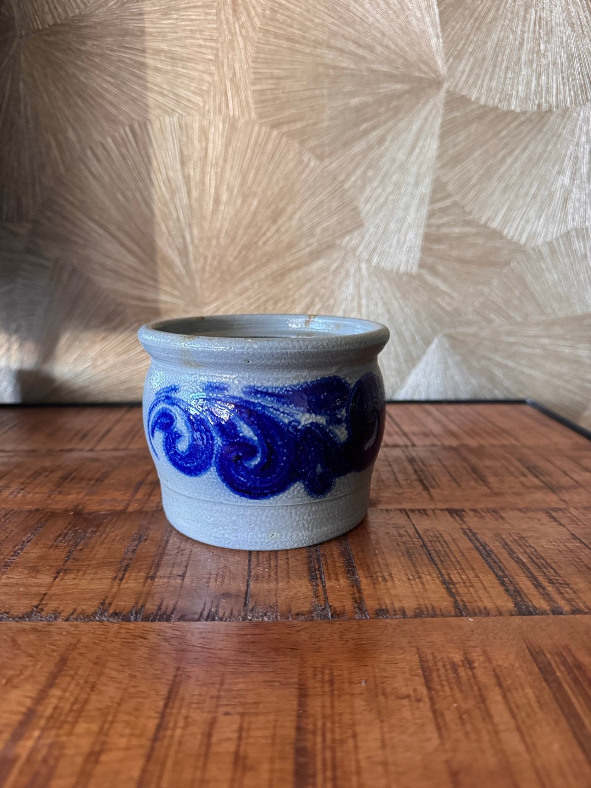 Oude Keulse pot met blauw decor, Antiek en Kunst, Ophalen of Verzenden