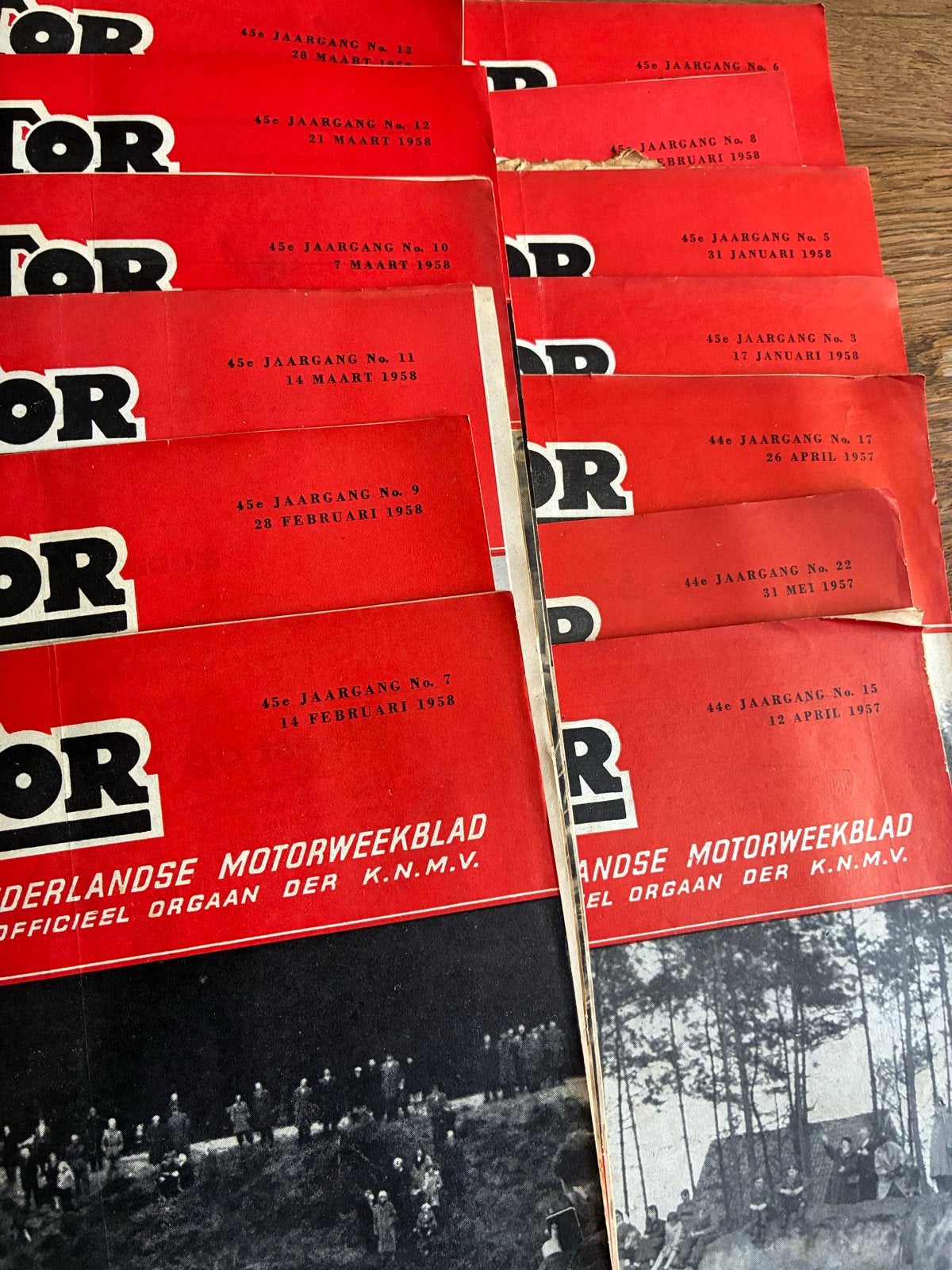 Oude Motorbladen - Jaargang 1957 en 1958, Ophalen of Verzenden, Gelezen, Overige typen