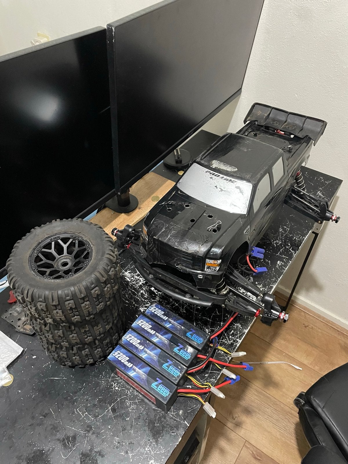 Arrma Notorious 6S V5 met veel upgrades en accessoires, Gebruikt, Auto, Groter dan 1:32, Ophalen