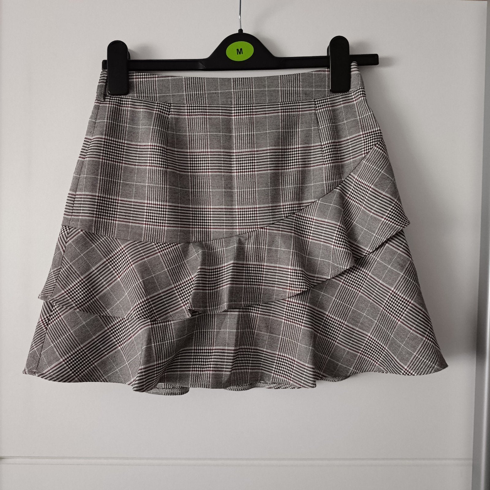 Nikkie geruite mini-rok met ruches - Maat 34 (XS), Ophalen of Verzenden, Zo goed als nieuw, Nikkie, Maat 34 (XS) of kleiner