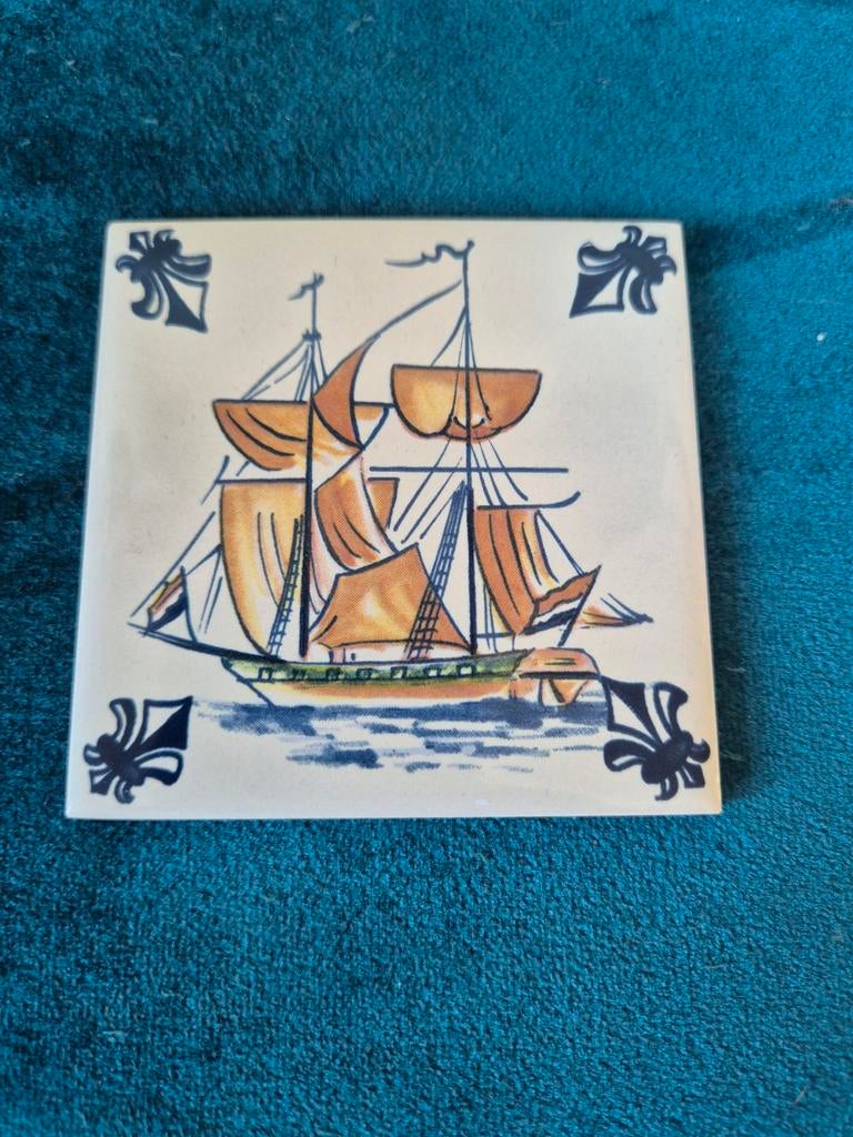 KLM Business class tegel tweemaster 7,5 x 7,5cm, Ophalen of Verzenden, Zo goed als nieuw, Overige typen