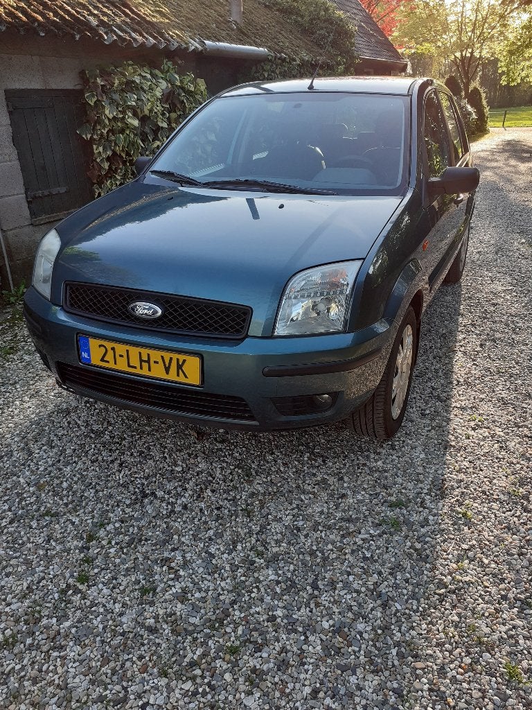 Ford Fusion 1.4 16V 2003 Groen, Auto's, Voorwielaandrijving, 40 €/maand, Blauw, Origineel Nederlands