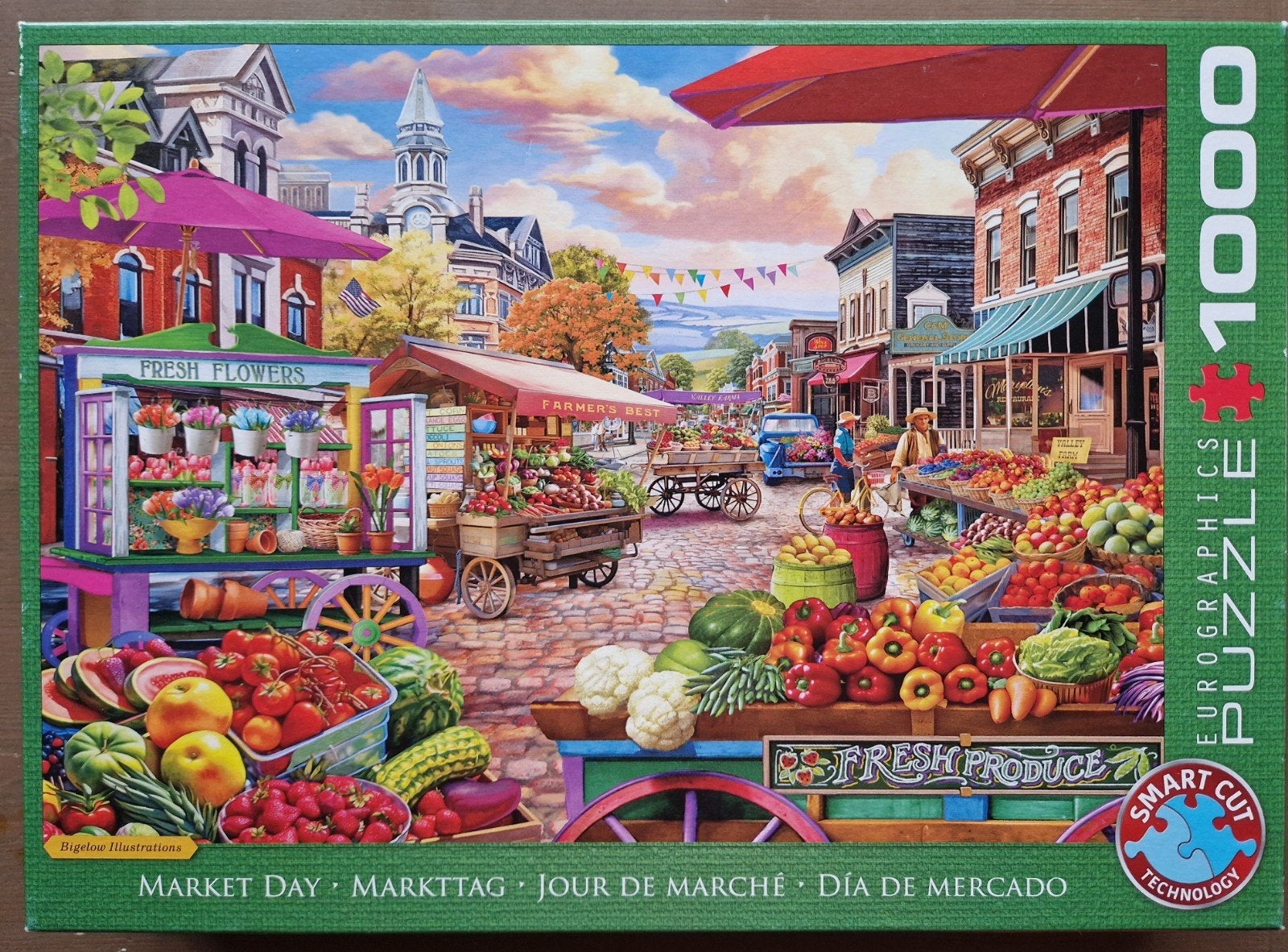 Eurographics Legpuzzel 'Market Day' - 1000 stukjes, Ophalen of Verzenden