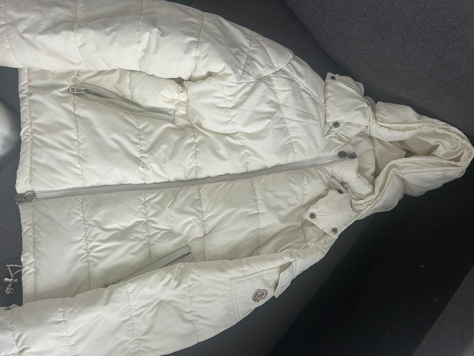 Moncler maya jas, Kleding | Heren, Ophalen of Verzenden, Zo goed als nieuw, Maat 46 (S) of kleiner, Beige