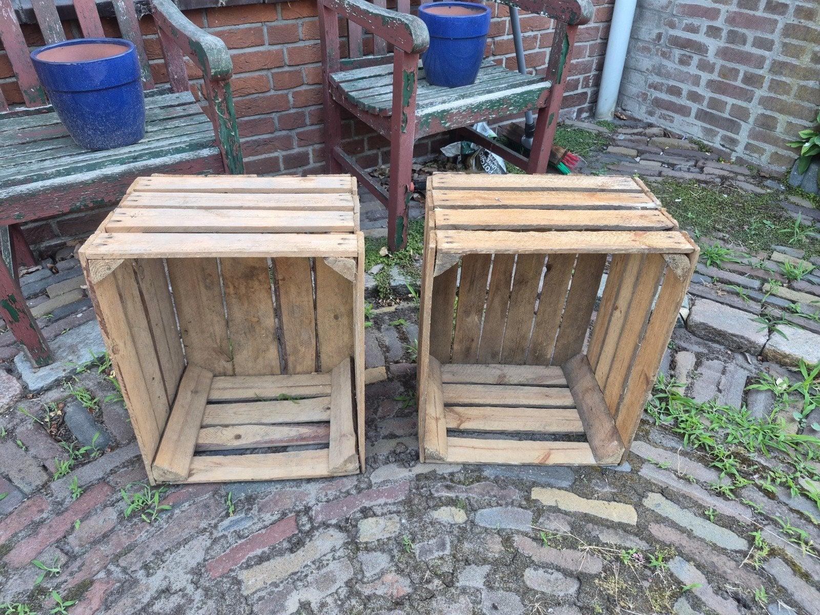 Oude houten groentekisten - decoratief en functioneel, Ophalen of Verzenden