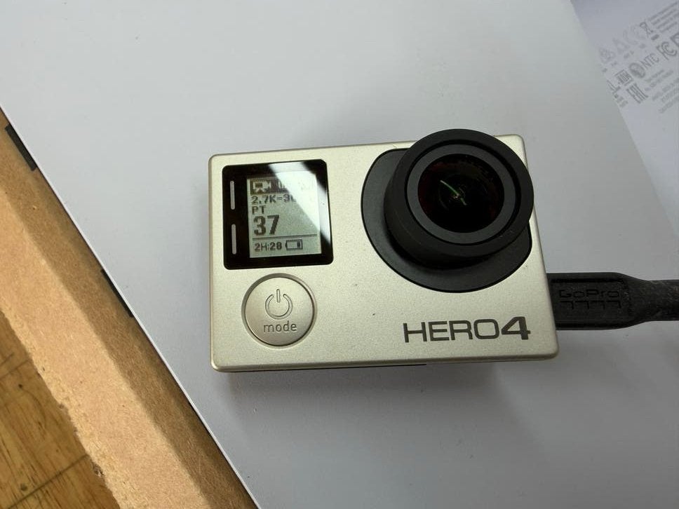 GoPro Hero 4 Silver met accessoires, Audio, Tv en Foto, Actiecamera's, Ophalen, Zo goed als nieuw, GoPro