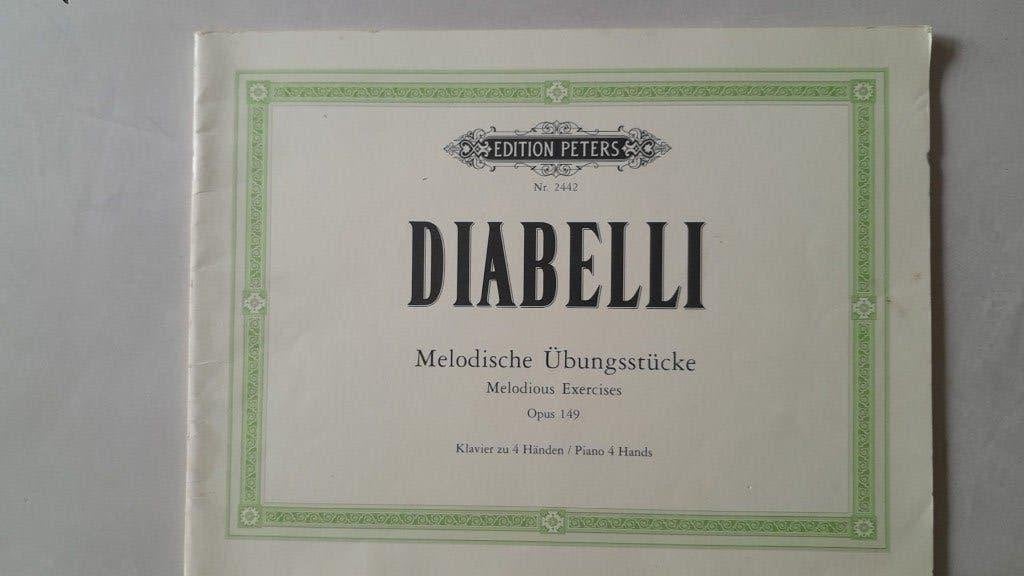Diabelli, vierhandig pianoboek, i.g.st. € 5,00, Gebruikt, Klassiek, Les of Cursus, Ophalen of Verzenden
