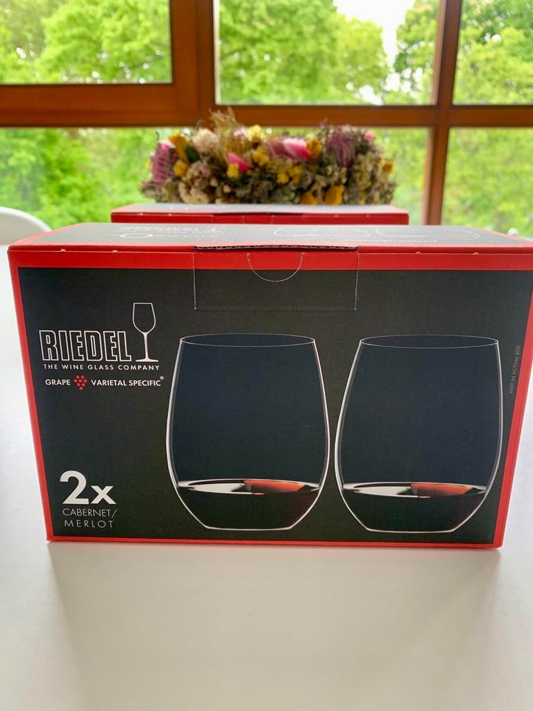 RIEDEL 2 wijnglazen model Carbernet/ merlot NIEUW in doos, Glas of Glazen, Ophalen of Verzenden, Overige stijlen, Glas