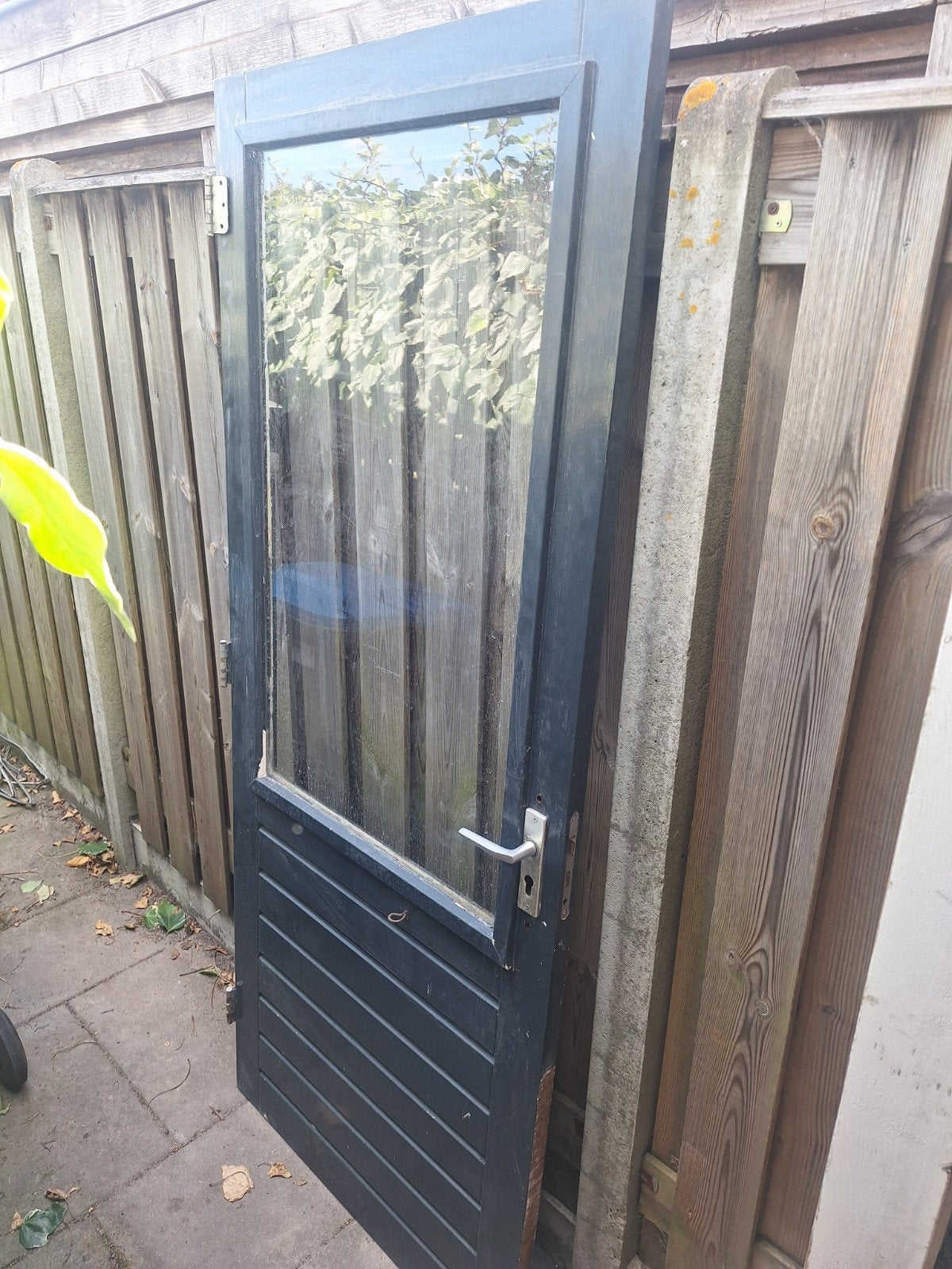 buitendeur linksdraaiend ca. 87,5x211, Ophalen, Gebruikt, Buitendeur, 200 tot 215 cm