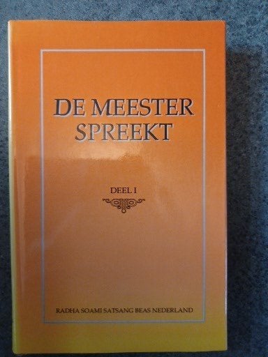 De meester spreekt. deel I, Ophalen of Verzenden, Zo goed als nieuw, Praktische filosofie