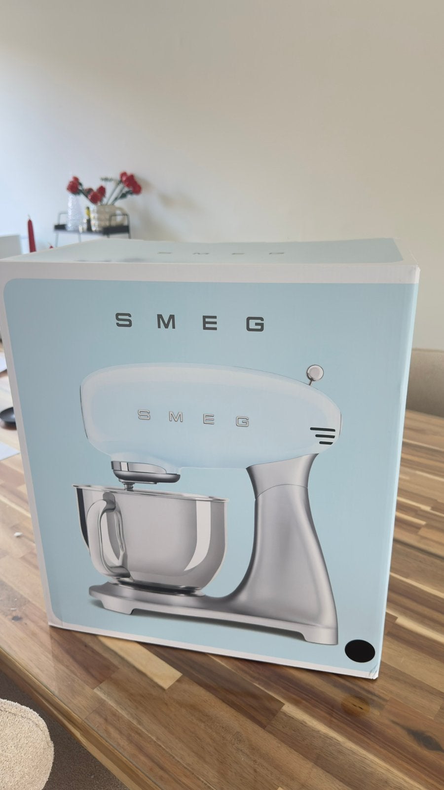 Smeg SMF04BLEU Zwart Keukenmachine(deegmachine)Nieuw in Doos, 4 liter of meer, Ophalen of Verzenden, Nieuw, 3 snelheden of meer