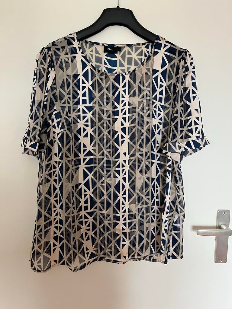 Prachtige Zizzi top maat S, Blauw, Maat 42/44 (L), Ophalen of Verzenden, Zo goed als nieuw