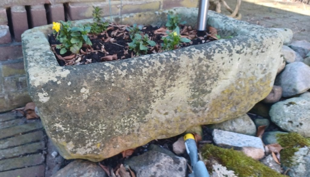 BENTHEIMER BAK, Tuin en Terras, Bloembakken en Plantenbakken, Ophalen, Steen, Gebruikt, 60 tot 100 cm
