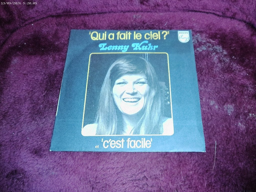 Lenny Kuhr - Qui a fait le ciel, Gebruikt, Fotohoes, Overige formaten, Ophalen of Verzenden