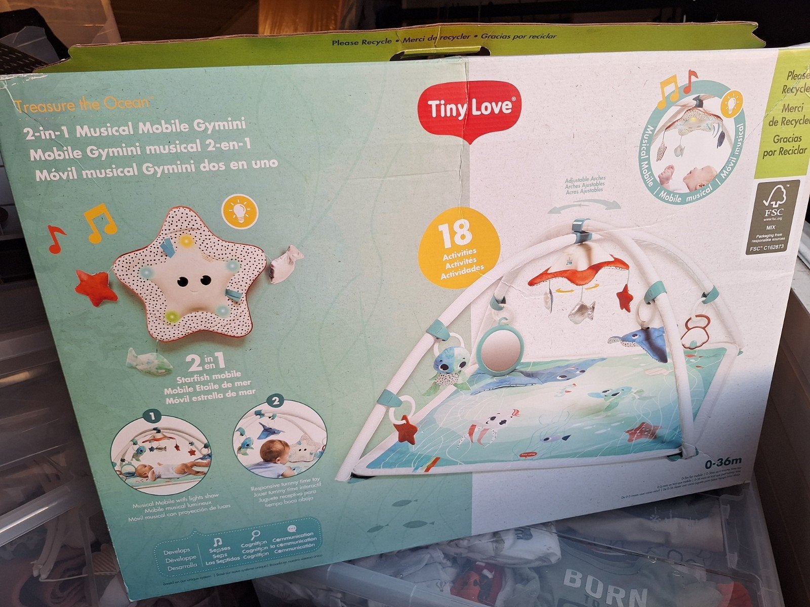 Tiny Love 2-in-1 Musical Mobile Gymini Speelkleed - Nieuw, Ophalen