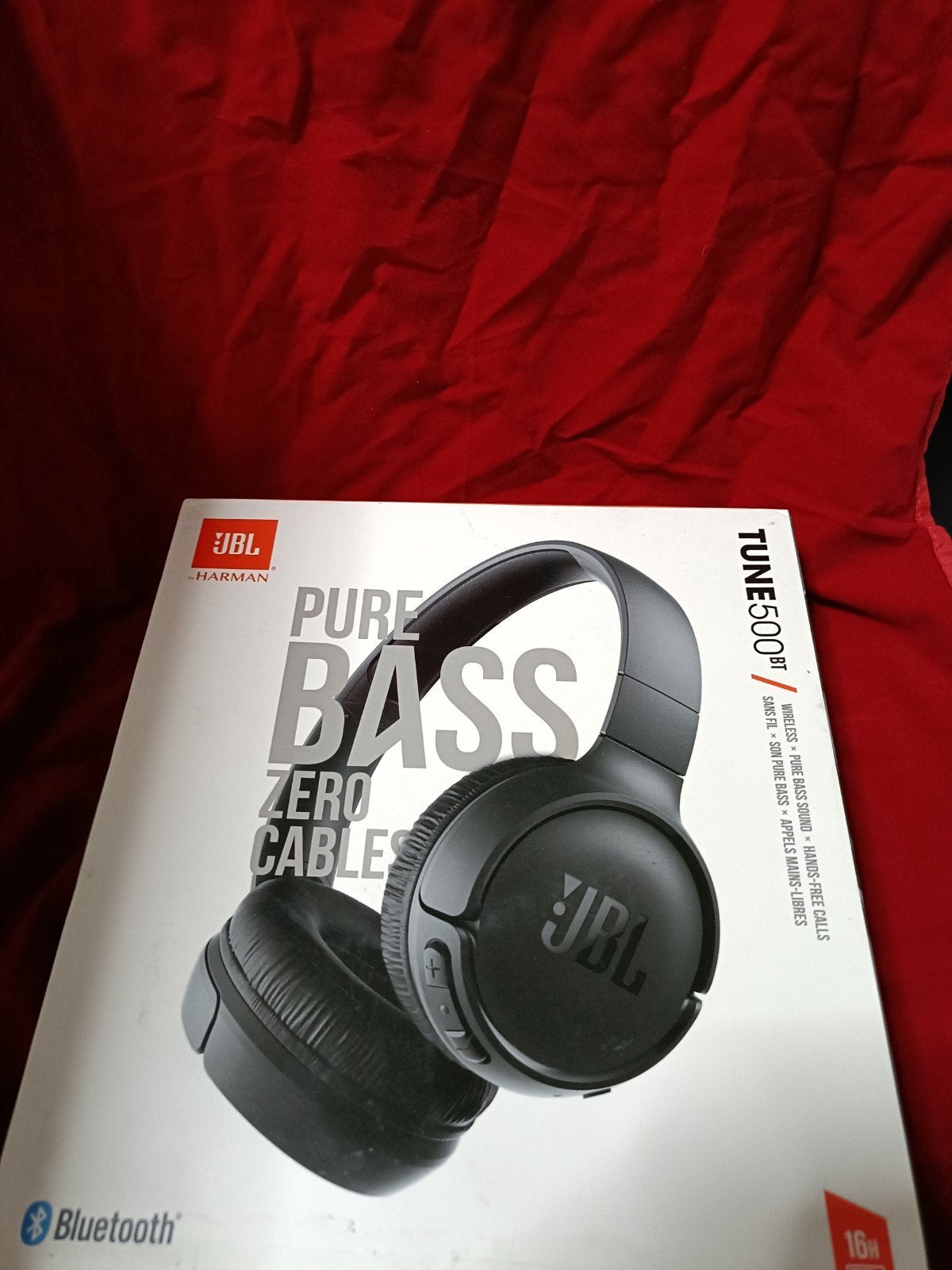 JBL Tune 500BT Draadloze On-Ear Koptelefoon Zwart, JBL, Verzenden, Multipoint, Refurbished
