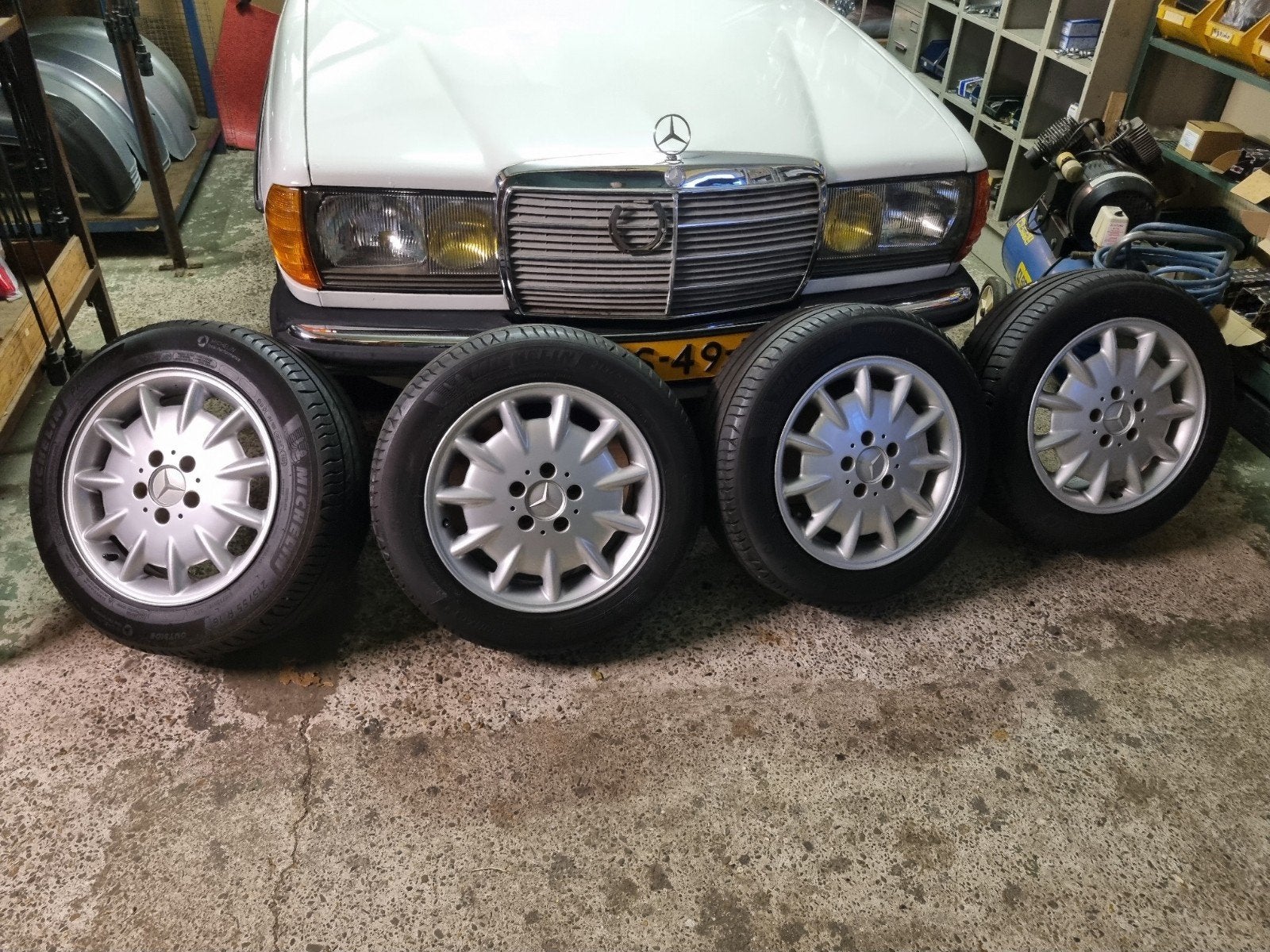 16" w210 mercedes elegance met Michelin banden, Ophalen of Verzenden, Gebruikt