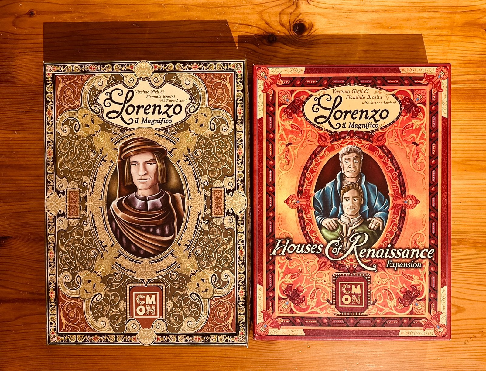 Lorenzo il Magnifico + Houses of Renaissance (Engels), Vijf spelers of meer, Ophalen of Verzenden, Zo goed als nieuw
