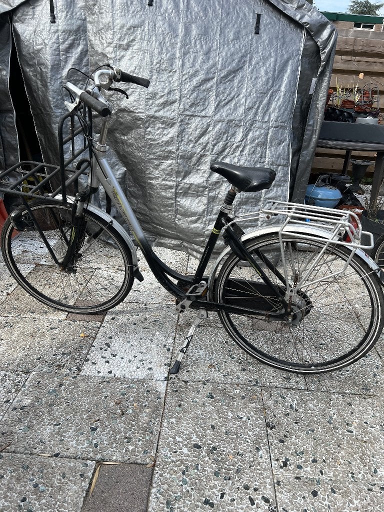 Damesfiets - lage instap - voor- en achterdrager -, Gebruikt, Versnellingen, 56 cm of meer, Ophalen