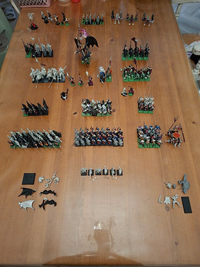 Warhammer Fantasy Dark Elves Leger Classic 4th/5th Edition, Gebruikt, Figuurtje(s), Warhammer, Ophalen of Verzenden