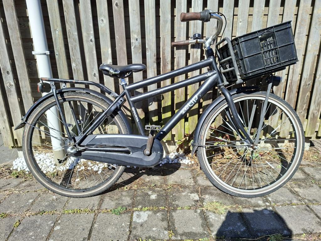 Sparta fiets 26 inch met krat, Ophalen, Gebruikt, 20 inch of meer