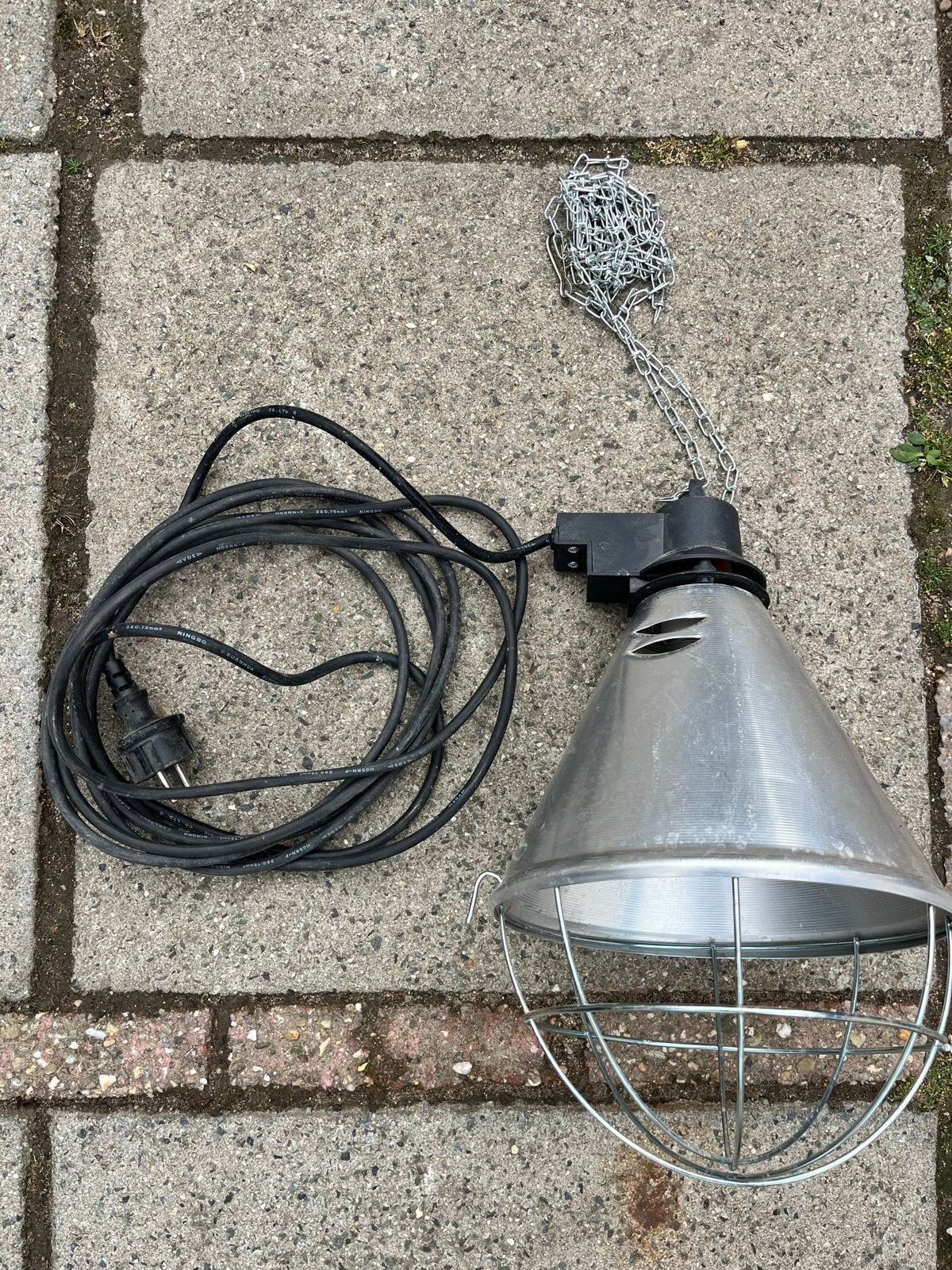 Warmtelamp met ketting, Ophalen of Verzenden, Gebruikt