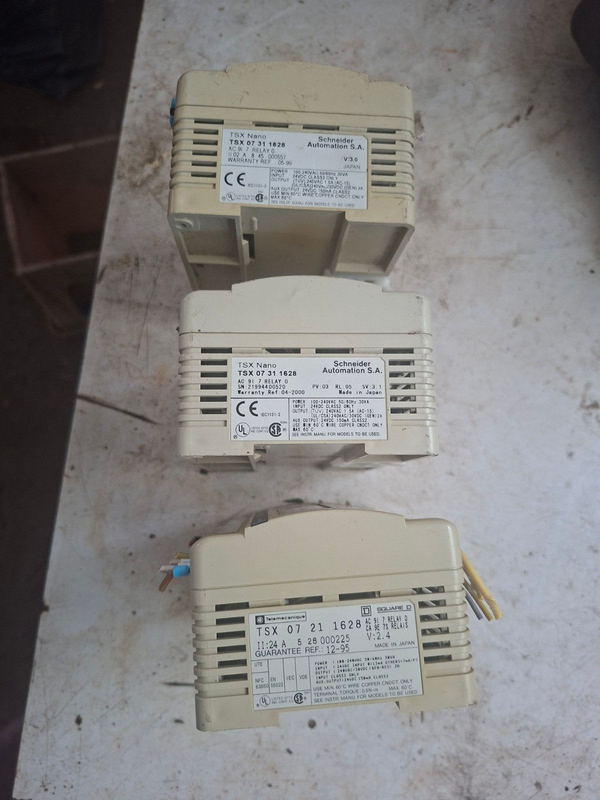 Schneider Electric Modicon TSX Nano PLC's (3 stuks), Ophalen of Verzenden, Gebruikt