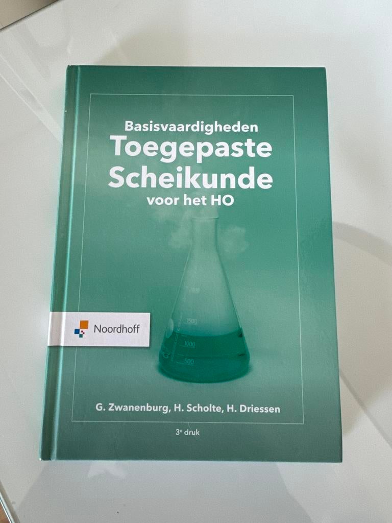 Basisvaardigheden toegepaste scheikunde voor het HO, Boeken, Wetenschap, Zo goed als nieuw, Natuurwetenschap, Ophalen of Verzenden