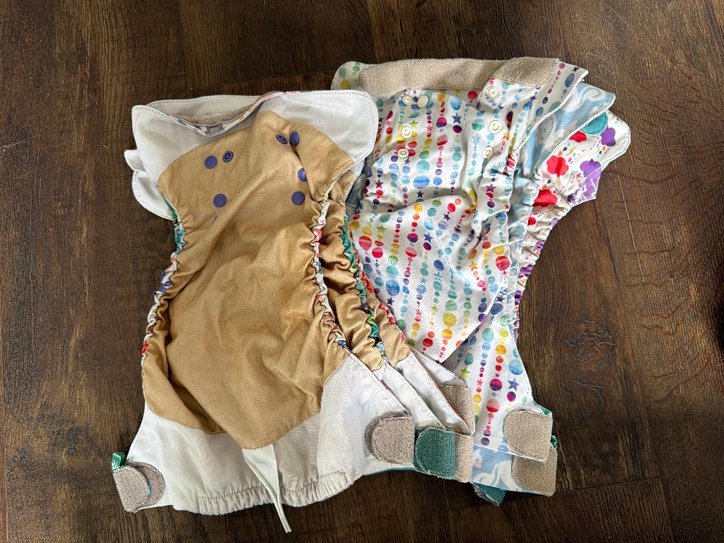 **Complete collectie** wasbare luiers en overbroekjes, Kinderen en Baby's, Badjes en Verzorging, Ophalen of Verzenden, Gebruikt