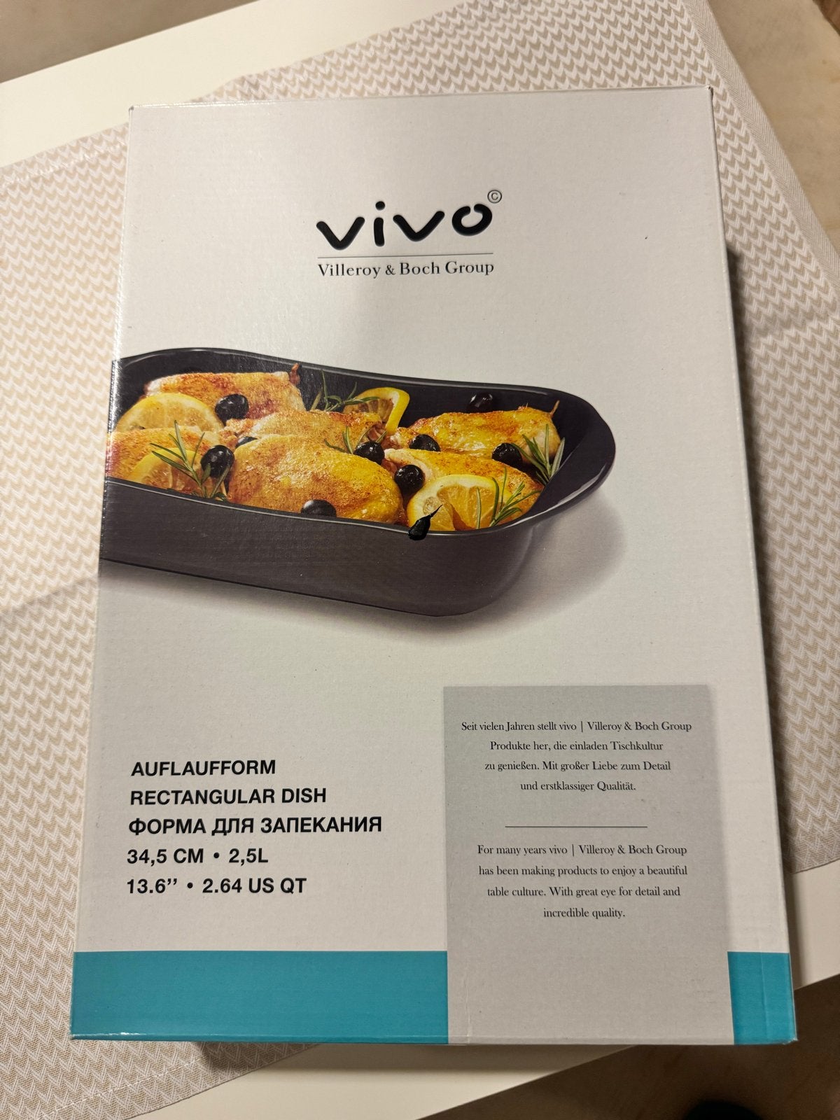 Vivo Villeroy & Boch Ovenschaal Rechthoekig 34.5 cm, Huis en Inrichting, Overige typen, Nieuw, Ophalen of Verzenden, Steen/keramiek