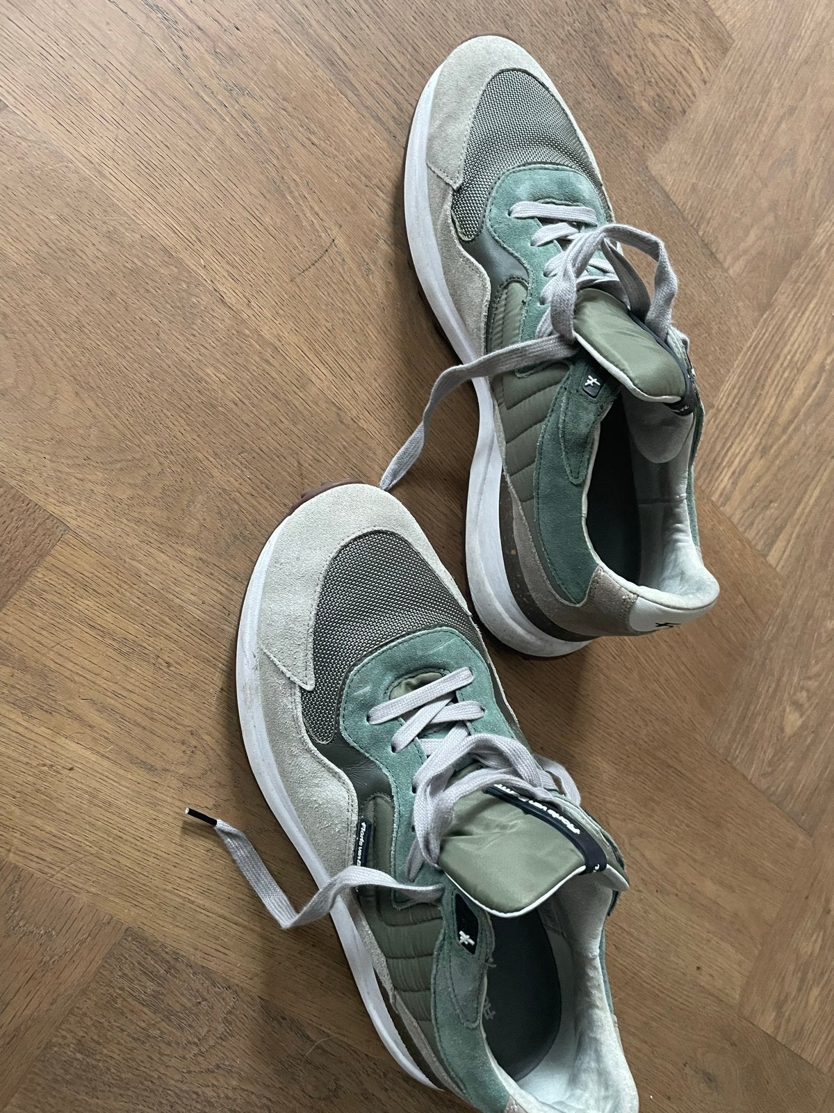 Floris van Bommel sneakers - Groen/Grijs maat 8 / 42, Kleding | Heren, Schoenen, Ophalen of Verzenden, Gedragen, Overige kleuren