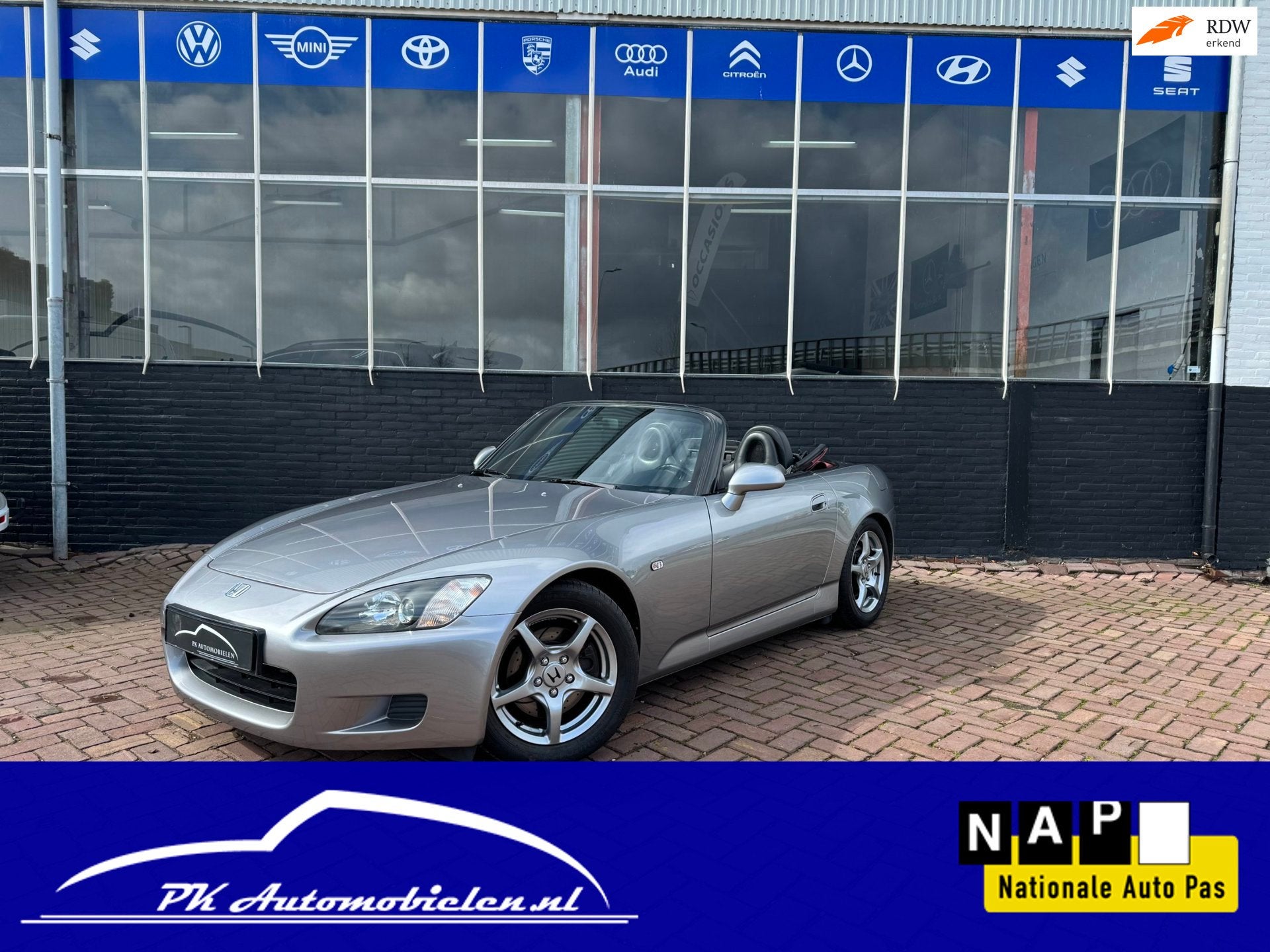 Honda S2000 2.0i VTEC *Superstaat, Airco, Xenon*, Auto's, Achterwielaandrijving, Gebruikt, Zwart, 4 cilinders