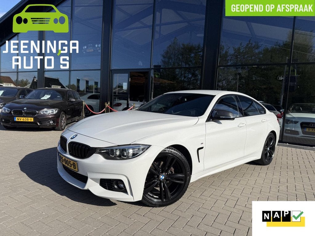 BMW 4-serie Gran Coupé 418i Executive|Msportpakket|NAP, Auto's, BMW, Automaat, Gebruikt, Automatische klimaatregeling, Leder en Stof
