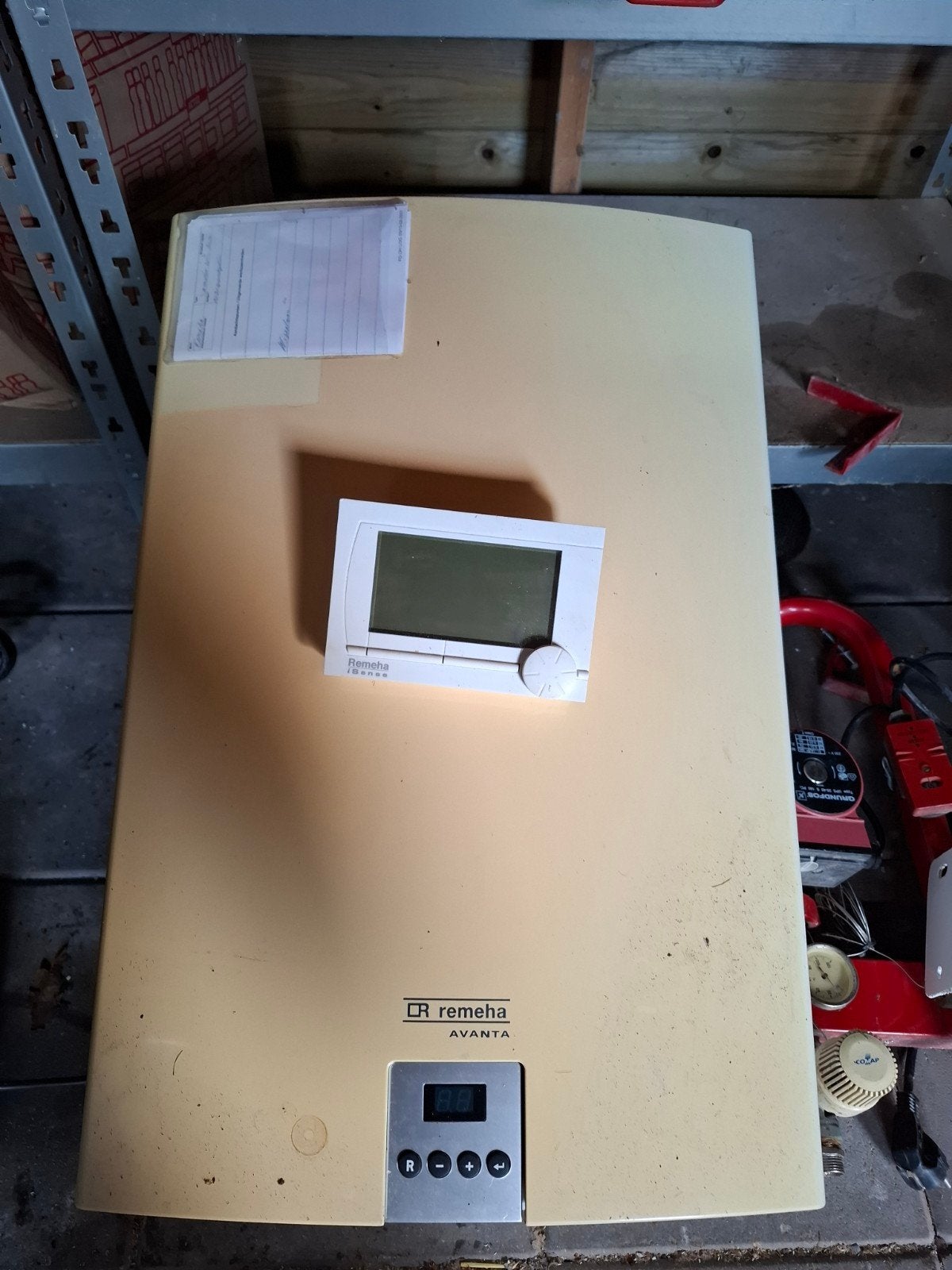 Remeha Avanta 28c CV-ketel met thermostaat en handleiding, Ophalen, 30 tot 80 cm, Gebruikt, Hoog rendement (Hr)
