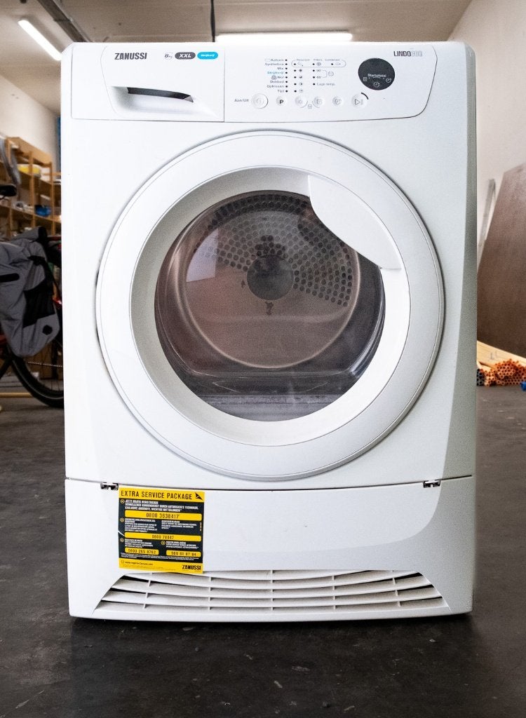 Zanussi Condens Droger, Witgoed en Apparatuur, Wasdrogers, Ophalen, 6 tot 8 kg, Zo goed als nieuw, Voorlader