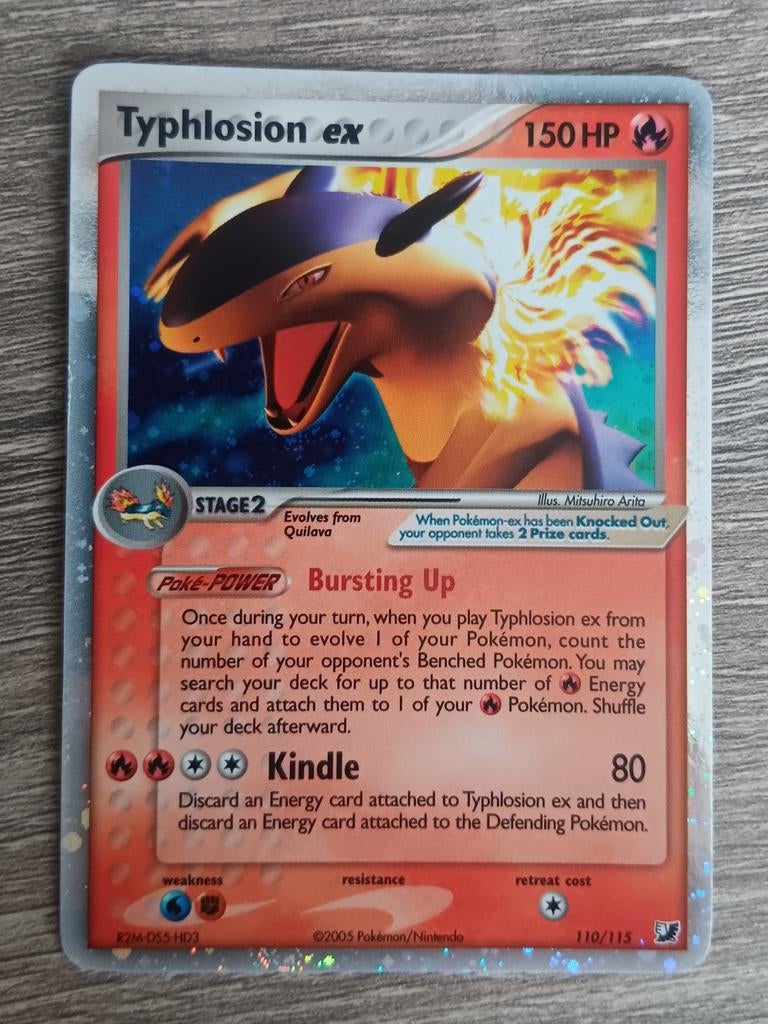 Typhlosion ex Unseen Forces, Ophalen of Verzenden, Zo goed als nieuw, Losse kaart, Foil