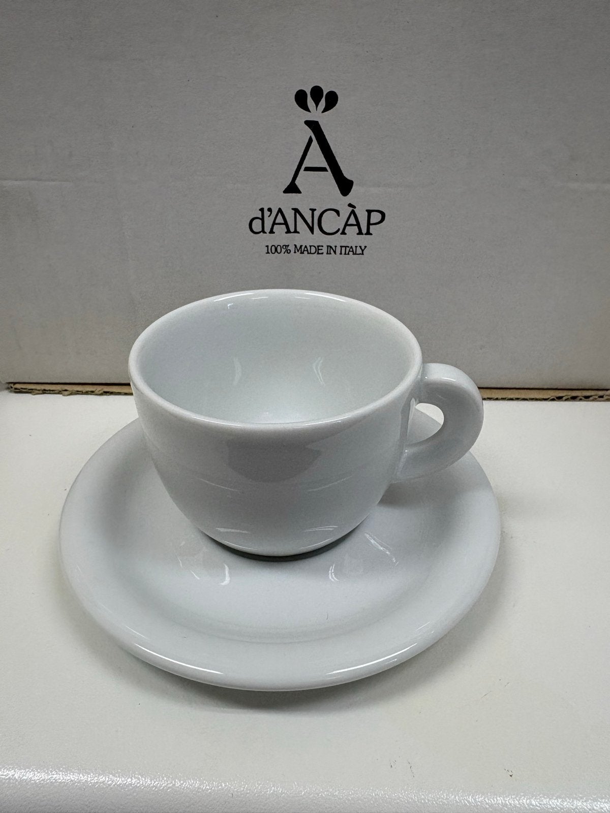 Set van 6 d'ANCAP Cappuccino Kopjes met Schotels, Ophalen of Verzenden, Nieuw, Porselein, Kop(pen) en/of Schotel(s)