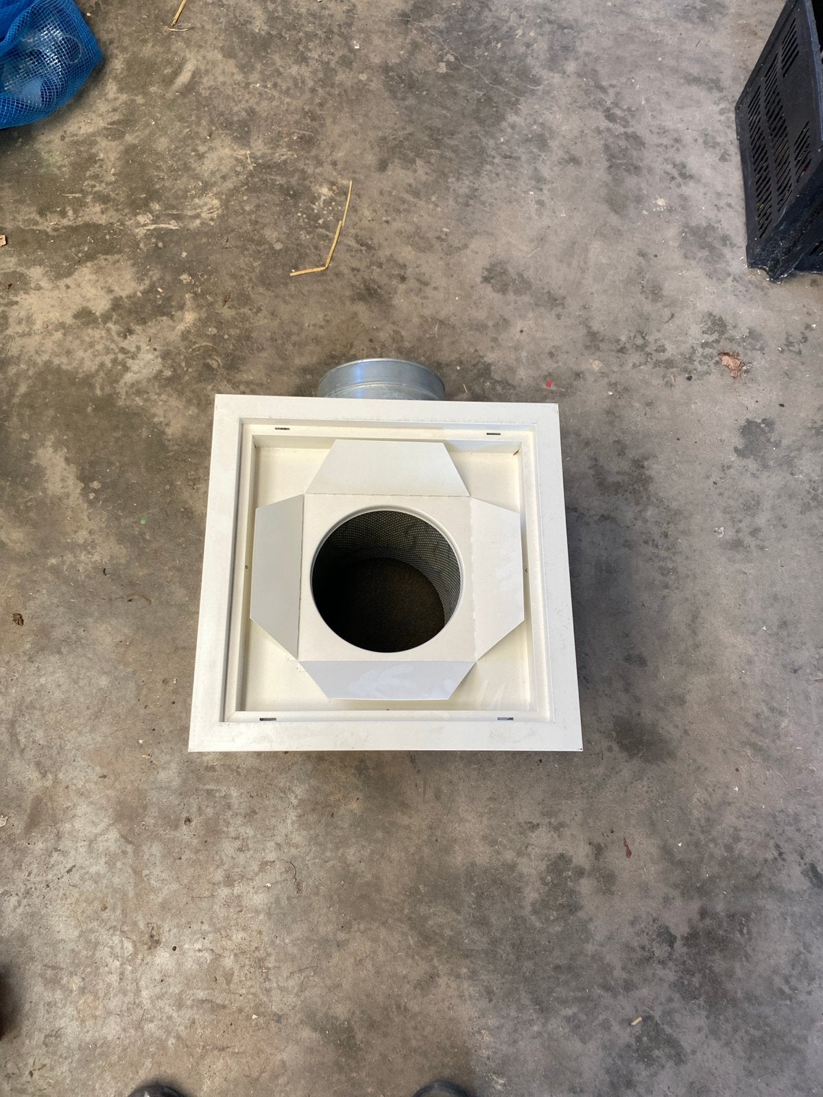 Ventilatiebox / Afzuiger met rooster, Ophalen of Verzenden, Gebruikt, Ventilator en Afzuiger
