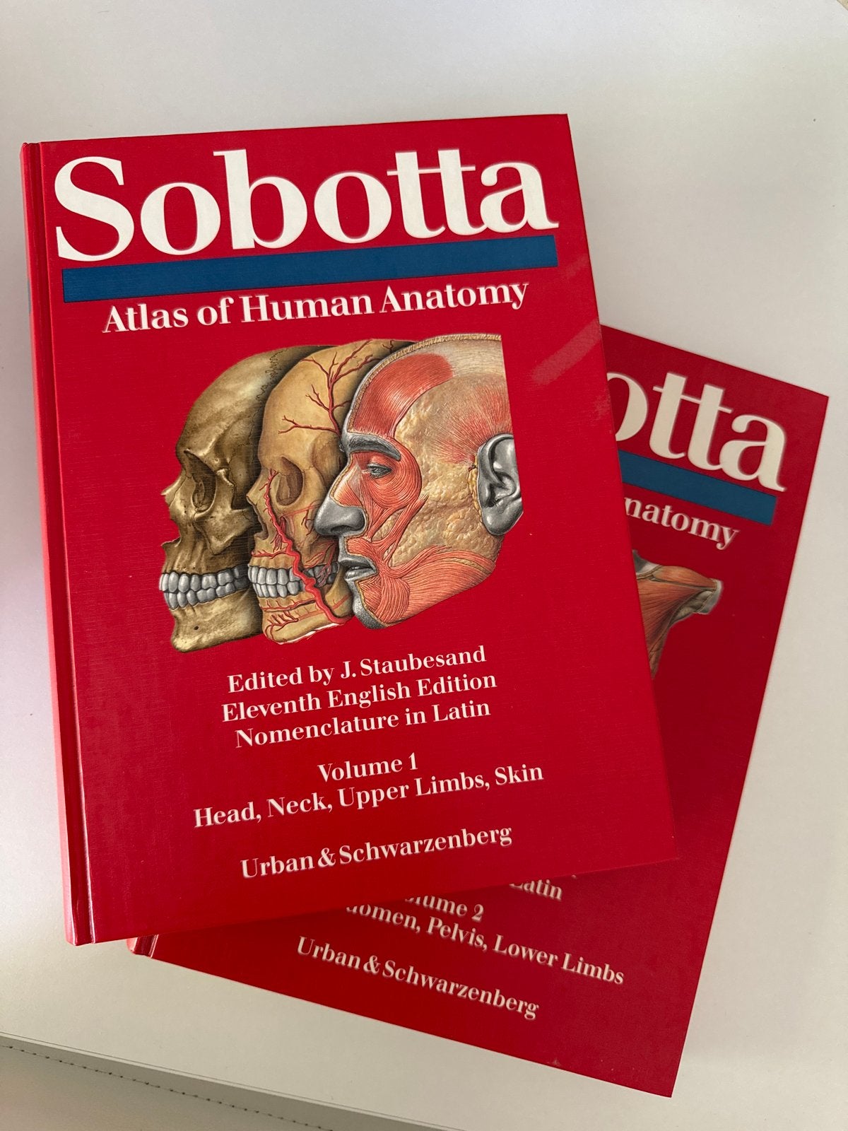 Sobotta Atlas of Human Anatomy - Volume 1 & 2, Boeken, Ophalen of Verzenden, Beta, Zo goed als nieuw, WO