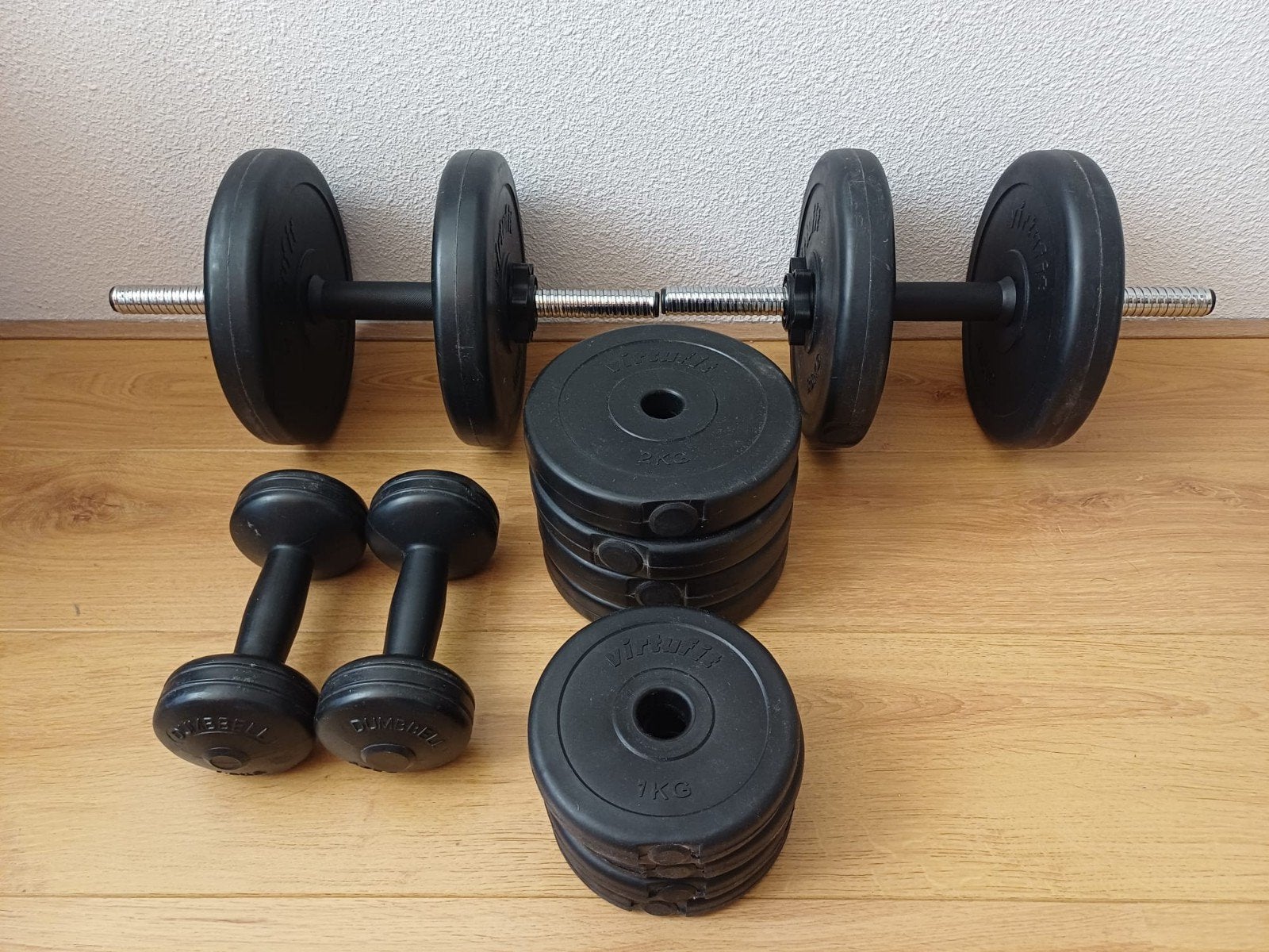VirtuFit Verstelbare Dumbbell Set, Sport en Fitness, Fitnessmaterialen, Gebruikt, Halterset, Armen, Benen, Borst, Buik, Rug, Ophalen