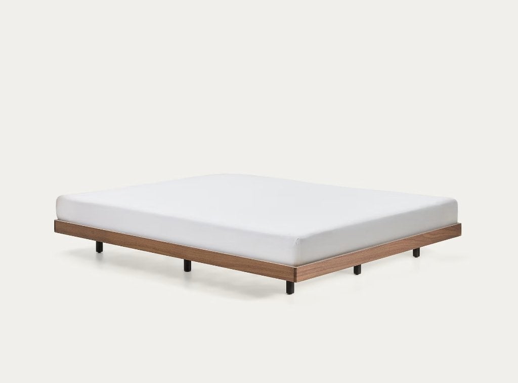 Nieuw Kave Home Norlen Bedframe 180x200 | Ongeopend in doos, Ophalen, Bruin, 180 cm, 200 cm
